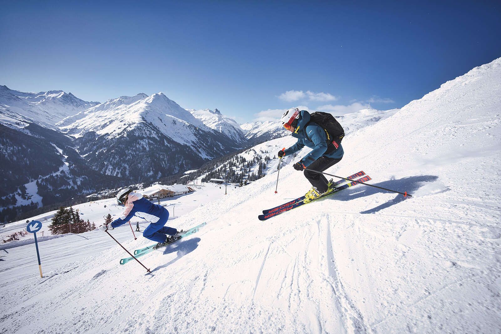 Skifahren am Arlberg