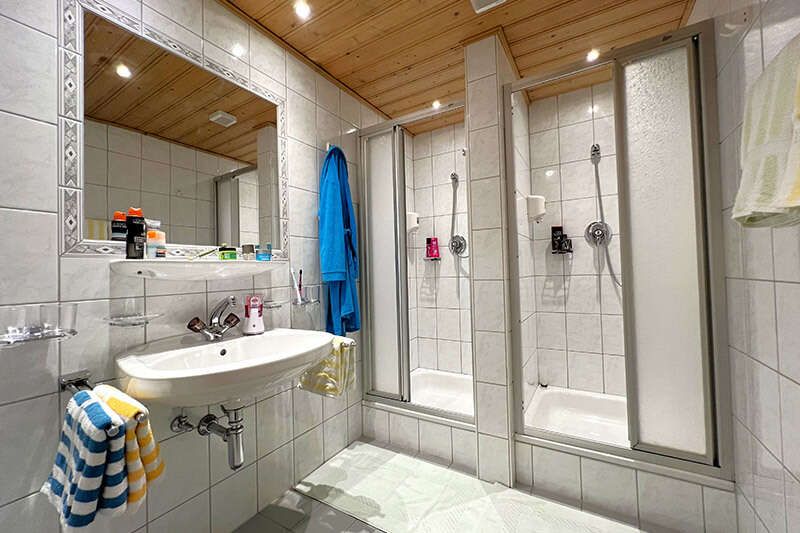 Badezimmer im Appartement für 4 bis 6 Personen
