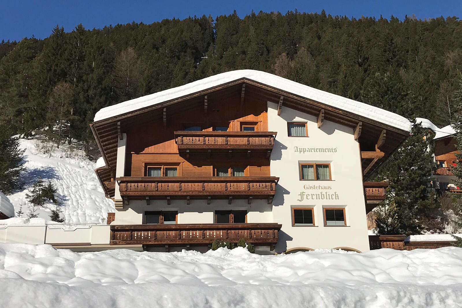 Haus Fernblick im Winter in Tirol