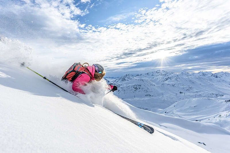 Skifahren am Arlberg
